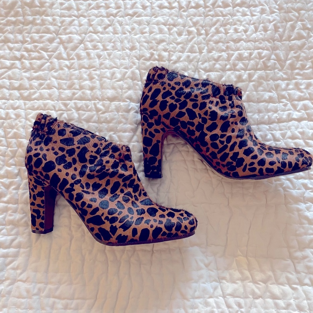Sam Edelman Fur Animal Print Heels
